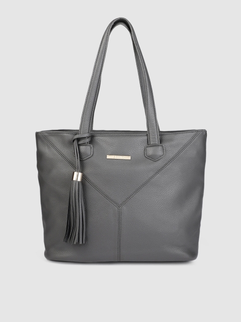 

CERIZ Navy Charcoal Grey Solid Shoulder Bag