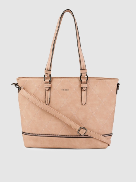 

CERIZ Pink Quilted Shoulder Bag