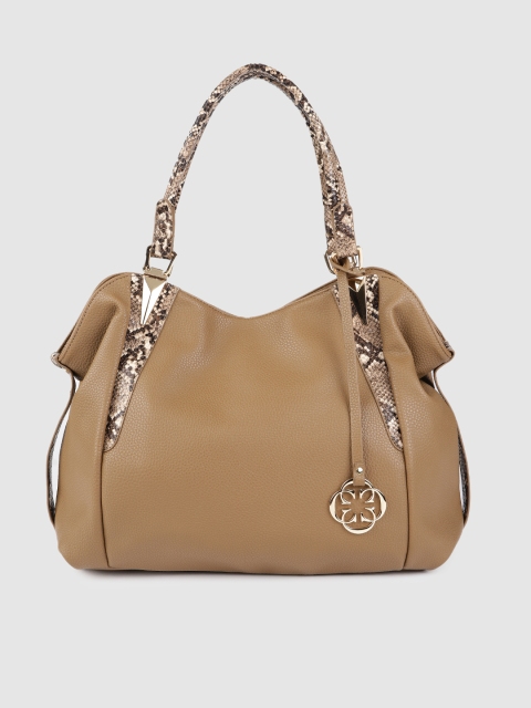 

CERIZ Taupe Solid Shoulder Bag