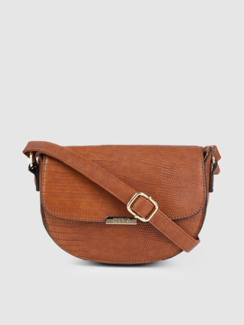 

CERIZ Tan Textured Sling Bag