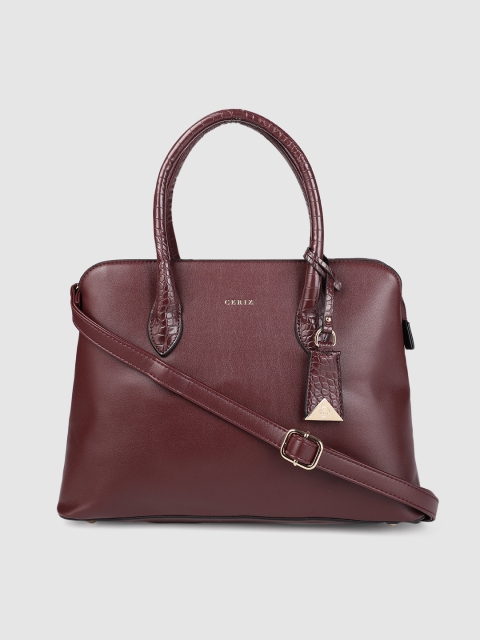

CERIZ Women Burgundy Solid Handheld Bag