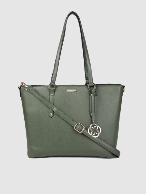 

CERIZ Olive Green Solid Shoulder Bag