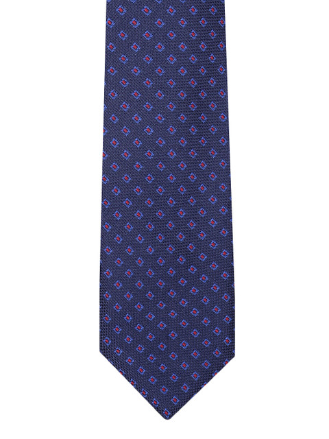 

INVICTUS Men Blue Woven Design Broad Tie