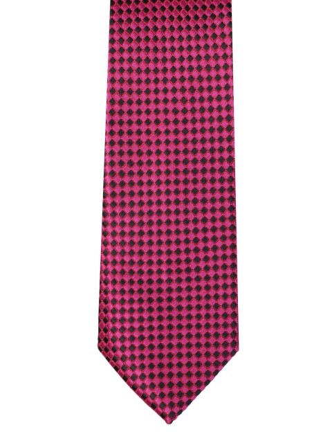 

INVICTUS Men Pink Woven Design Broad Tie