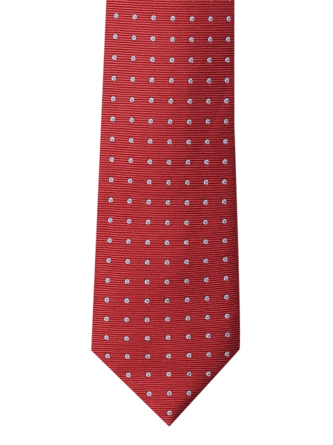 

INVICTUS Men Maroon Woven Design Broad Tie