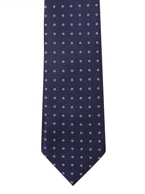 

INVICTUS Men Navy Blue Woven Design Broad Tie