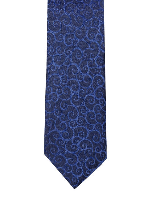 

INVICTUS Men Blue Woven Design Broad Tie