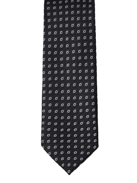 

INVICTUS Men Black Woven Design Broad Tie