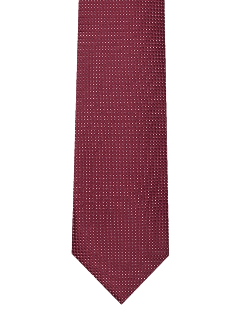 

INVICTUS Men Maroon Woven Design Broad Tie