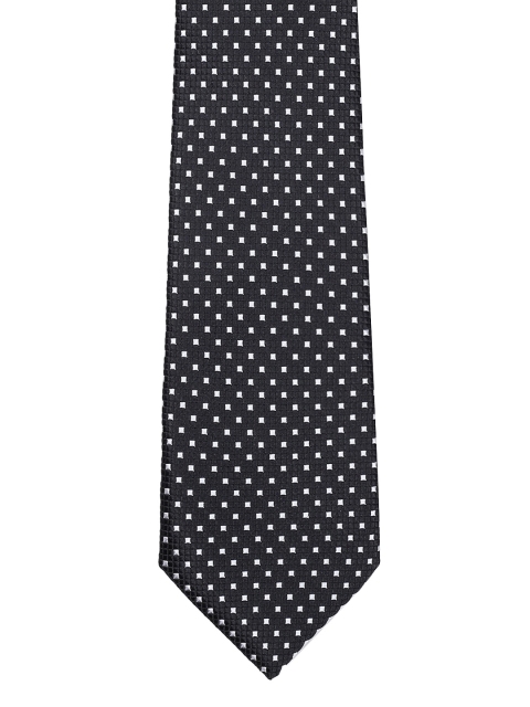 

INVICTUS Men Black Woven Design Broad Tie