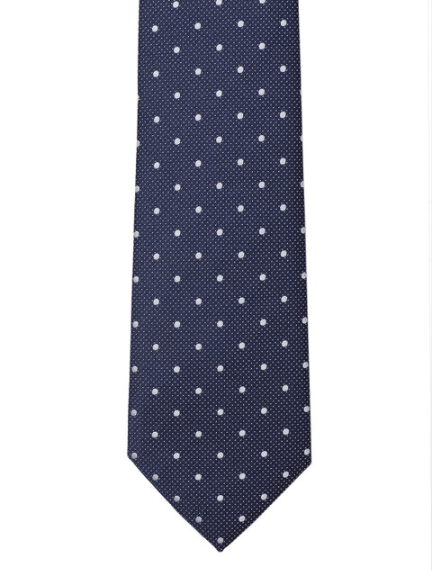 

INVICTUS Men Navy Blue Woven Design Broad Tie