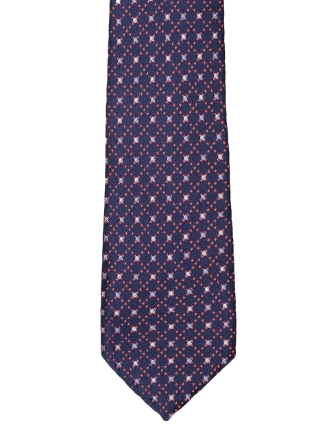 

INVICTUS Men Navy Blue Woven Design Broad Tie