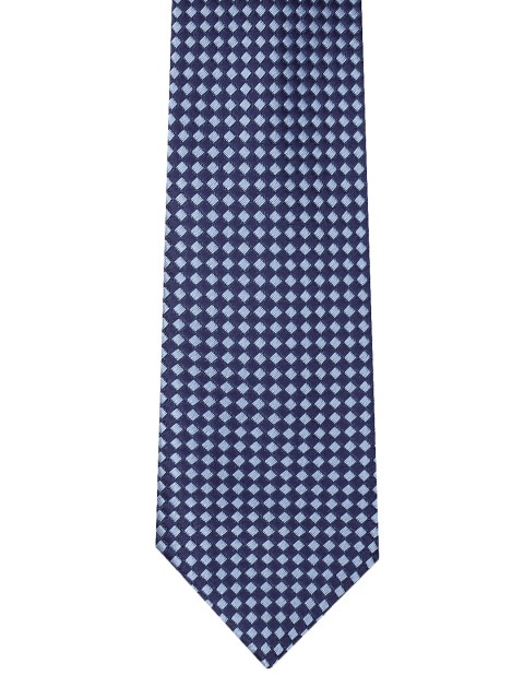 

INVICTUS Men Blue Woven Design Broad Tie