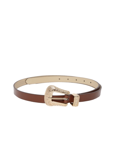 

Mast & Harbour Women Brown Solid Leather Belt