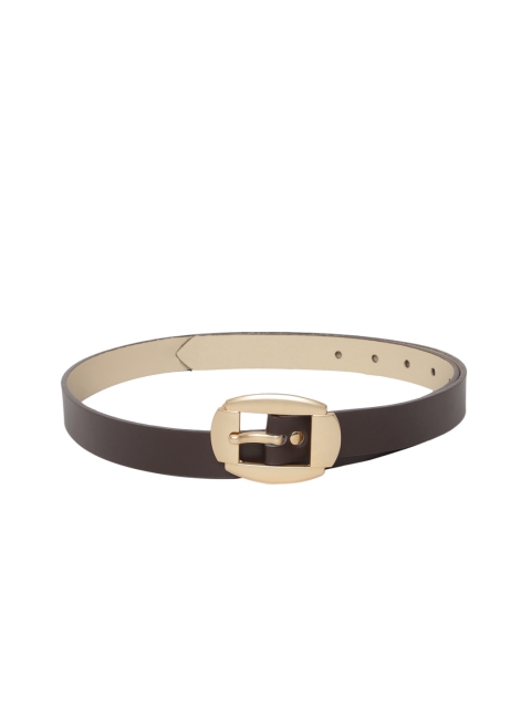 

Mast & Harbour Women Brown Solid Leather Belt