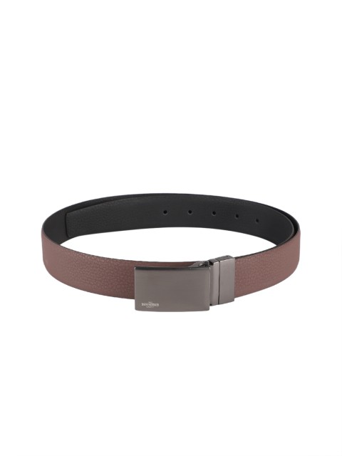 

INVICTUS Men Brown & Black Solid Reversible Leather Belt