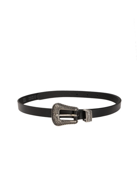 

Mast & Harbour Women Black Solid Belt