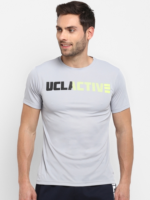 

UCLA Men Grey Printed Round Neck T-shirt