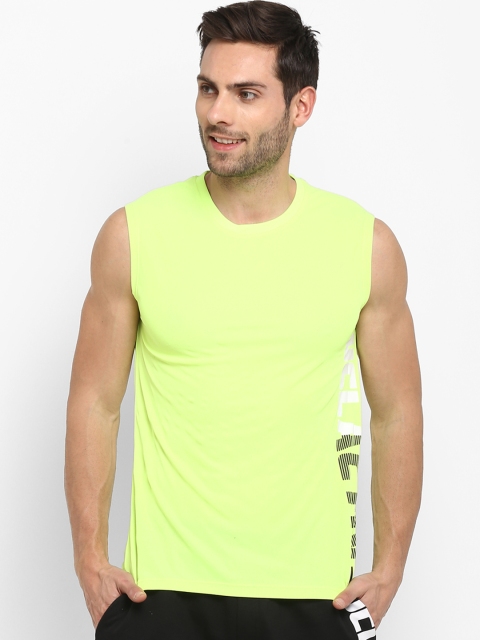 

UCLA Men Fluorescent Green Printed Round Neck T-shirt
