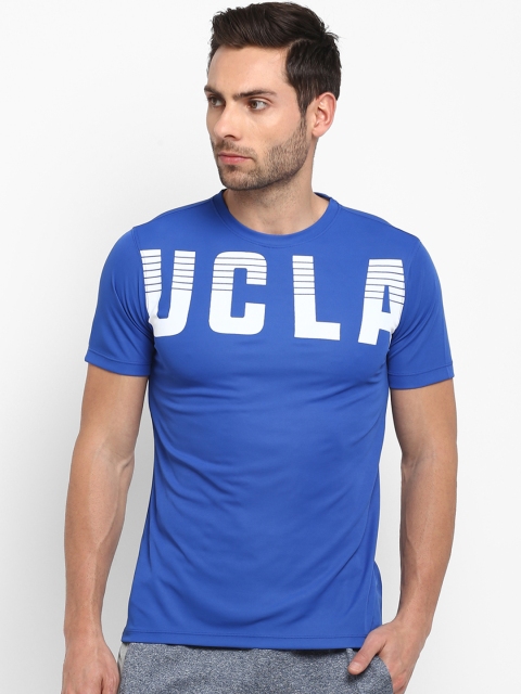 

UCLA Men Blue Printed Round Neck T-shirt