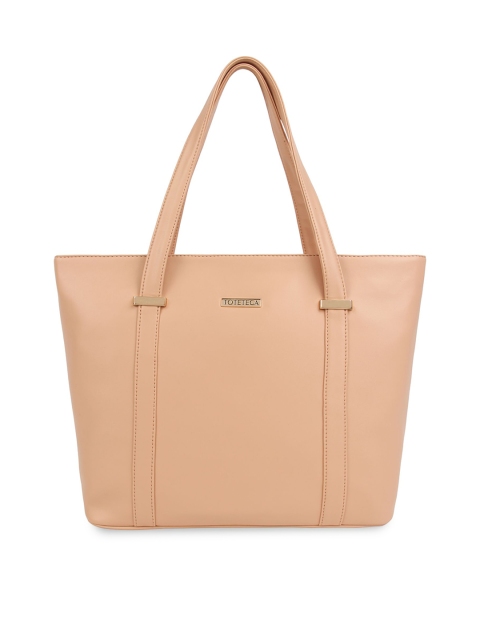 

Toteteca Peach-Coloured Solid Shoulder Bag