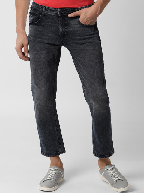 

Peter England Casuals Men Grey Straight Fit Mid-Rise Clean Look Stretchable Jeans