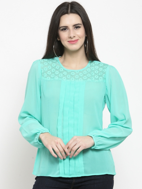 

Sera Women Green Self Design Top