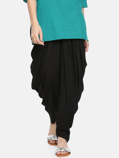 

GOLDSTROMS Women Black Solid Knitted Patiala