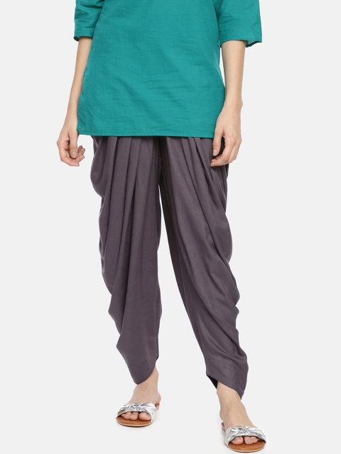 

GOLDSTROMS Women Charcoal Grey Solid Knitted Patiala