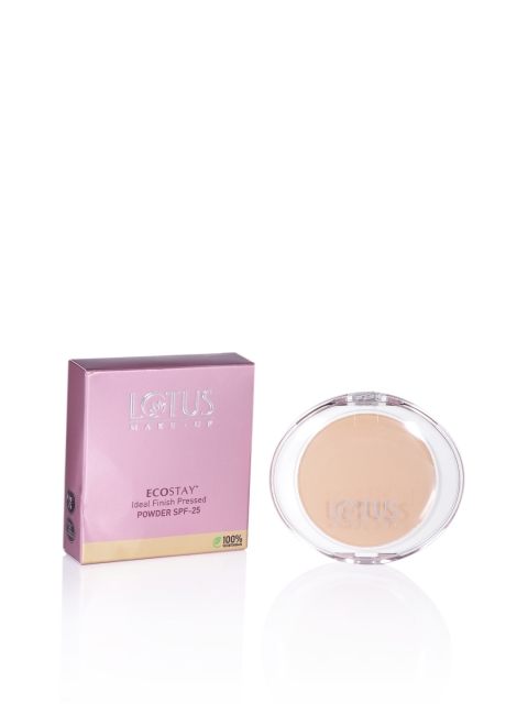 

Lotus Herbals Make-Up Ecostay Ideal Finish SPF 25 Pressed Powder-Almond EC5, Nude