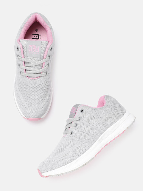 

Crew STREET Women Grey Woven Design Sneakers
