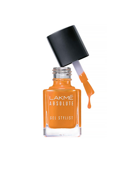 

Lakme Absolute Gel Stylist Nail Color - Mustard 12 ml, Orange