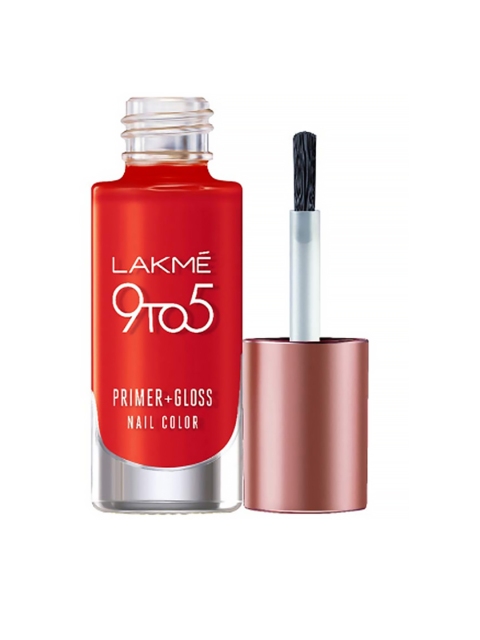 

Lakme 9To5 Primer + Gloss Nail Color - Red Splash