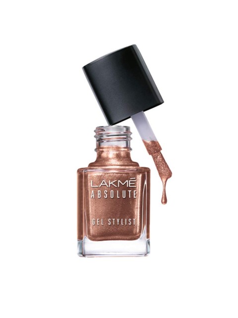 

Lakme Absolute Gel Stylist Nail Color - Trophy, Rose gold
