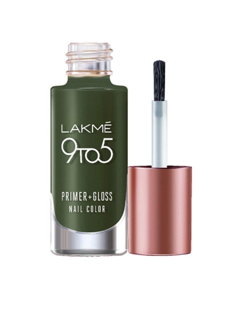 

Lakme 9To5 Primer + Gloss Nail Colour - Olive Green