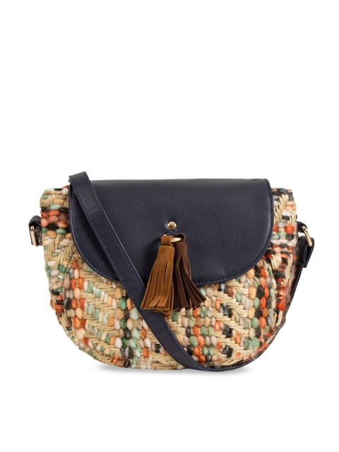 

Chumbak Multicoloured Self Design Sling Bag, Multi