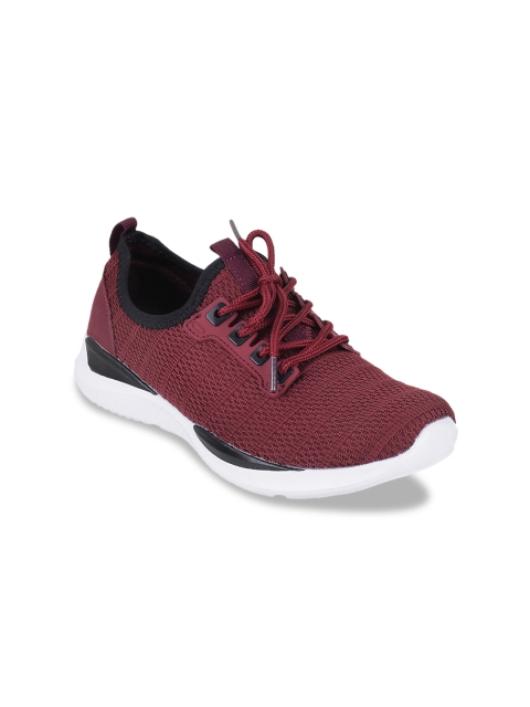 

Metro Women Maroon Woven Design Sneakers