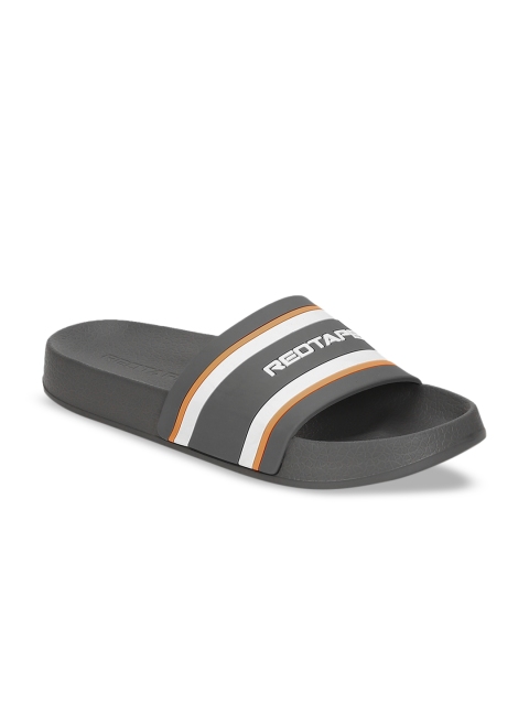 

Red Tape Men Grey Printed Sliders