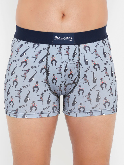 

Smugglerz Men Grey Printed Trunks JAZZ-SMUNDIES-GREY-S