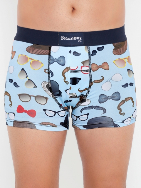 

Smugglerz Men Blue & Brown Printed Trunks HAT & GLASSES-SMUNDIES-BLUE