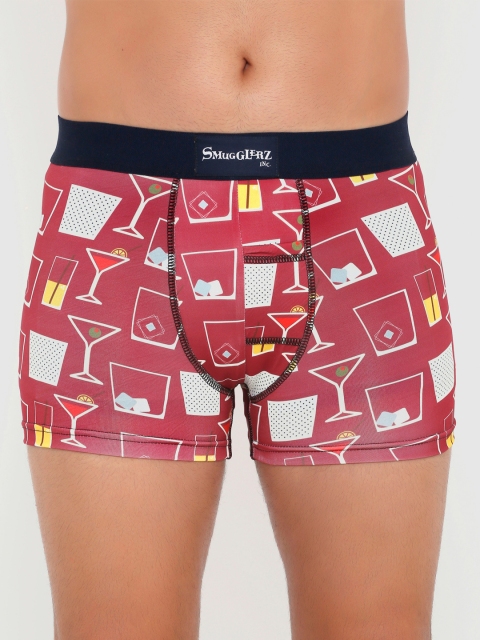 

Smugglerz Men Red & White Printed Trunks COCKTAILS-SMUNDIES