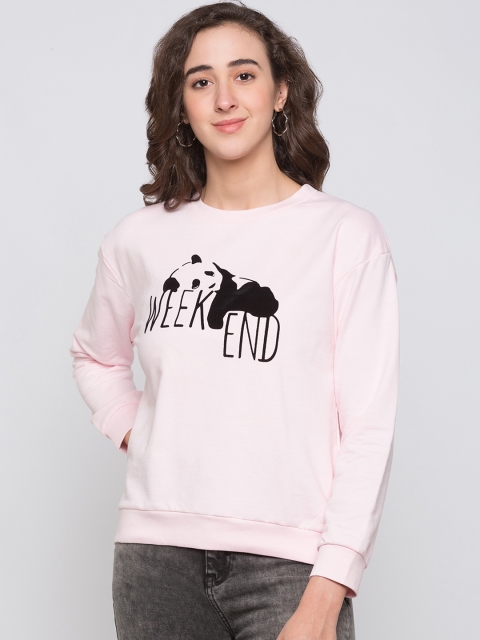 

Globus Women Pink Printed Sweatshirt