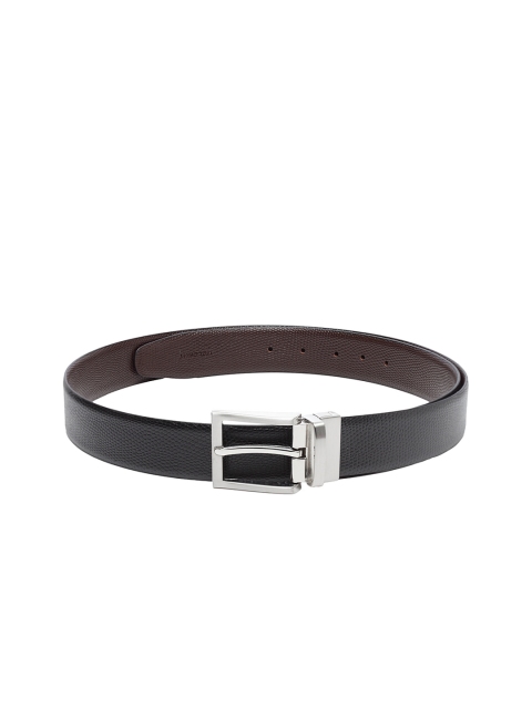 

WELBAWT Men Black & Brown Textured Belt