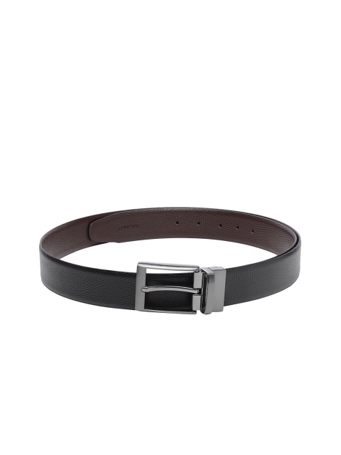 

WELBAWT Men Black & Brown Textured Belt