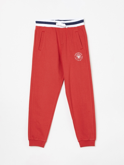 

Fame Forever by Lifestyle Boys Red Solid Joggers