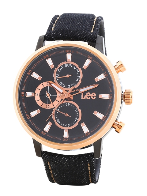 

Lee Men Black Analogue Watch LEF-M125ABV1-1R