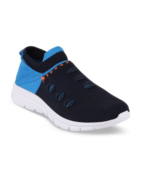

FAUSTO Men Navy Blue Textile Walking Shoes