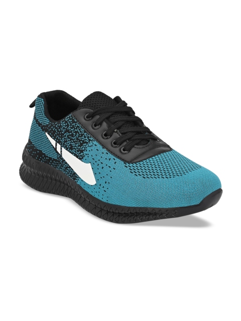 

Walkstyle By El Paso Men Teal Green Mesh Running Shoes