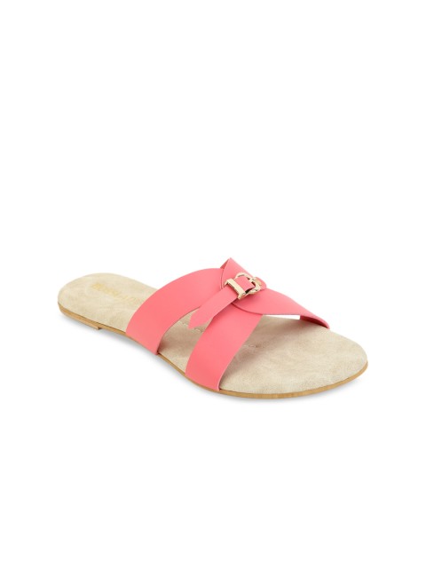 

SCENTRA Women Pink Solid Open Toe Flats