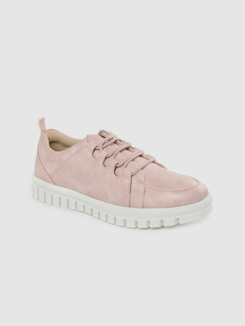 

Roadster Women Pink Solid Sneakers